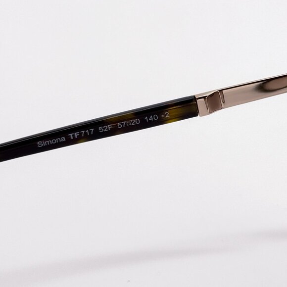 NEW TOM FORD SIMONA TF717 52F WOMEN CAT EYE SUNGLASSES FT0717/S HAVANA - Picture 7 of 9